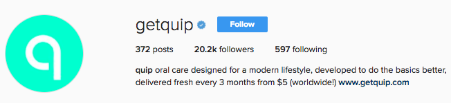 Quip Instagram Bio