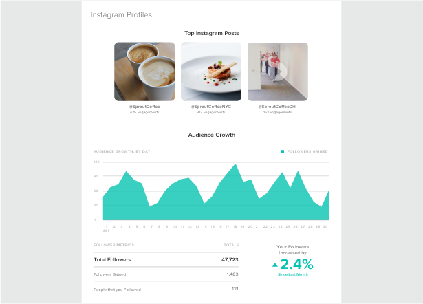 instagram scheduling report