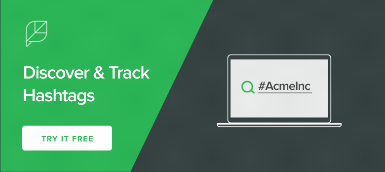 Discover and Track Hashtags CTA