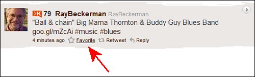 Add a Twitter Favorite to Your List Add a Twitter Favorite to Your List