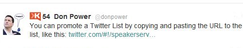 Tweet a link to a list Tweet a link to a list