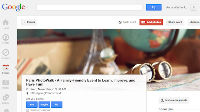 Google Plus Events