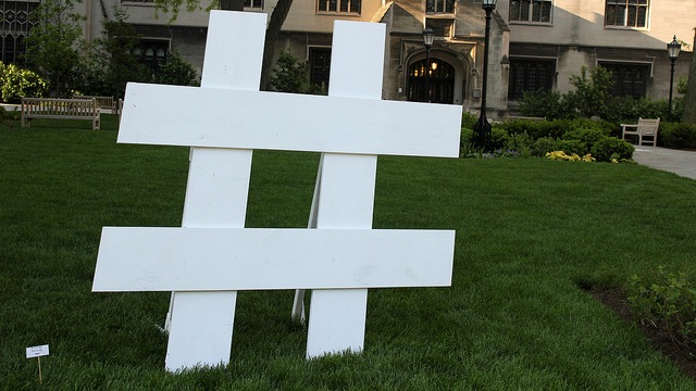 Hashtag pound sign