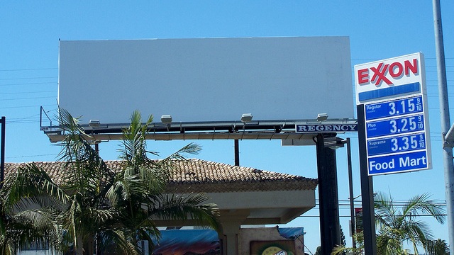 Blank billboard