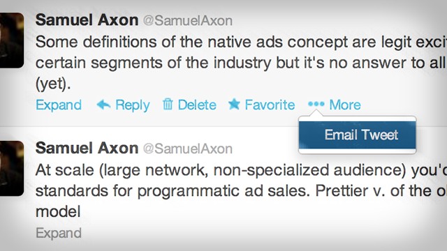 Email tweet 1