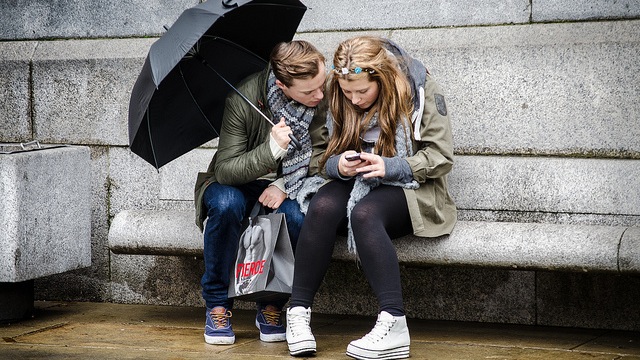texting in rain