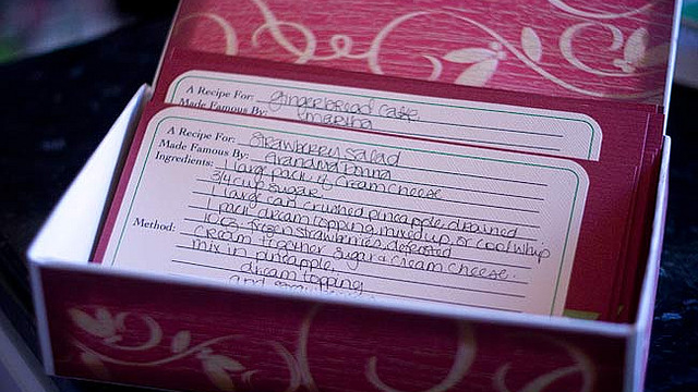Recipe box