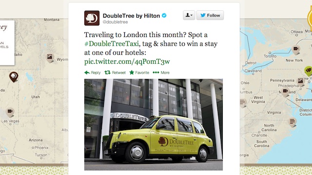 DoubleTree promoted tweet