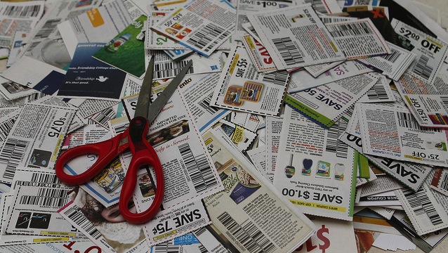 clipping coupons