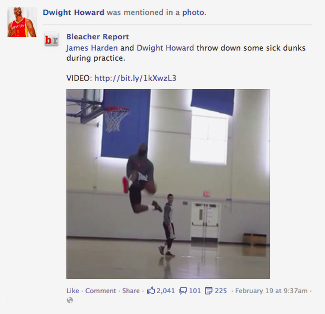 tag people on facebook