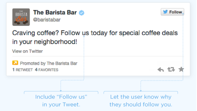 the barista bar promoted tweet