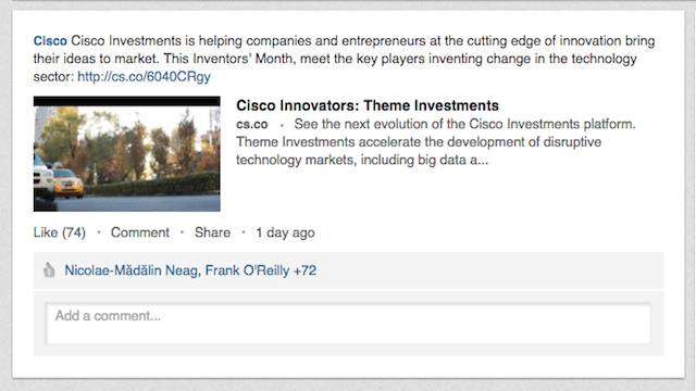 Cisco LinkedIn