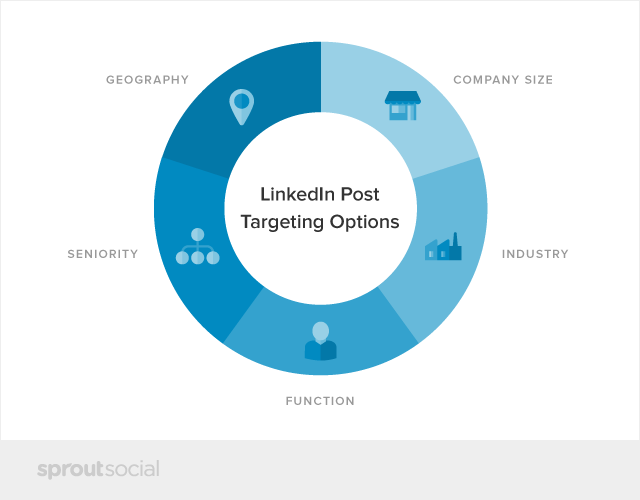LinkedIn Post Targeting Options Chart