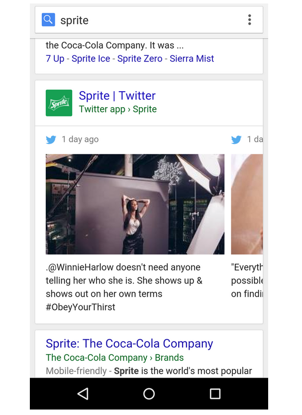 Twitter Google Mobile Integration