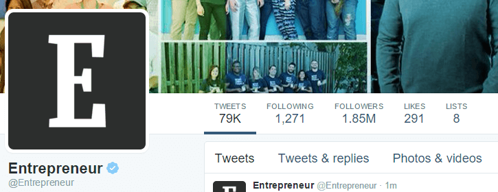 Entrepreneur Twitter Entrepreneur Twitter