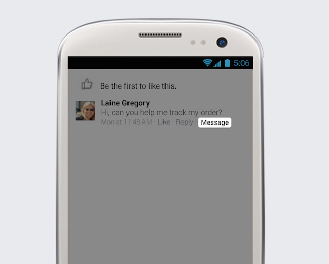 Facebook Comment Private Message