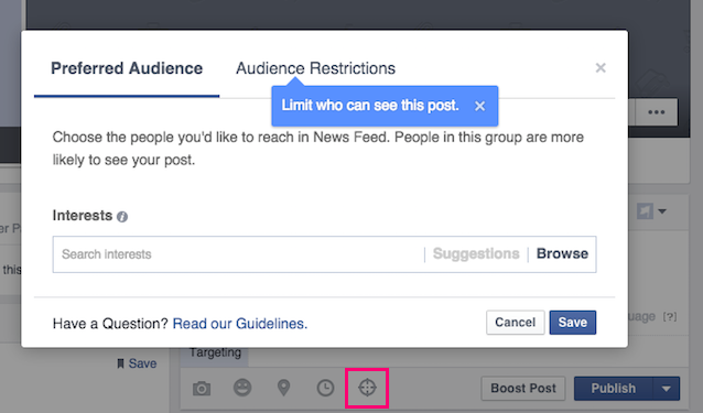 Facebook Organic Targeting