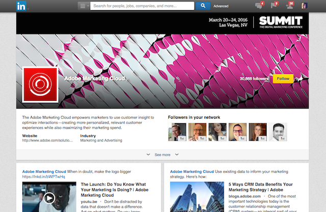 LinkedIn Showcase Pages