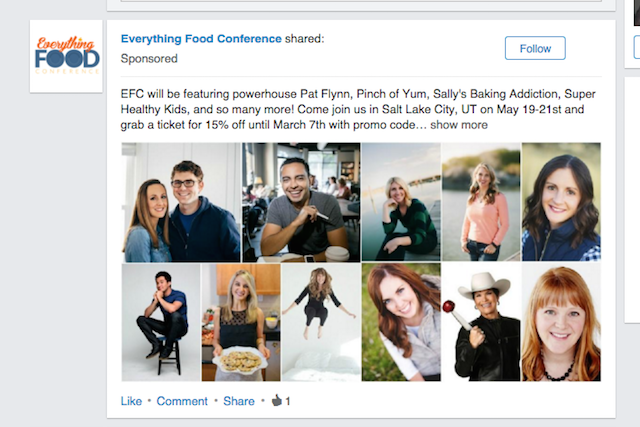 LinkedIn Sponsored Update