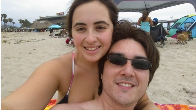 Carolyn Hobbins and her boyfriend.
