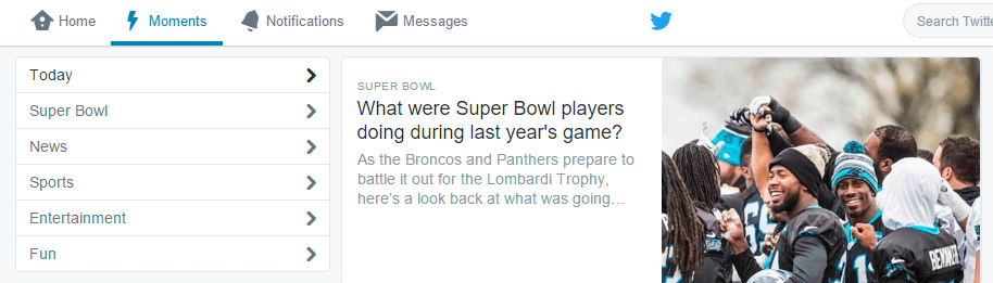 Twitter Moments