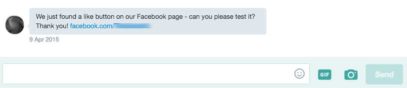 Bad automated direct message