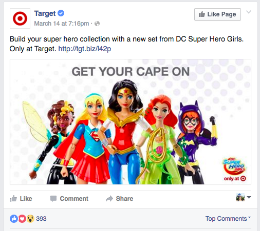 Facebook Reactions 3 Target