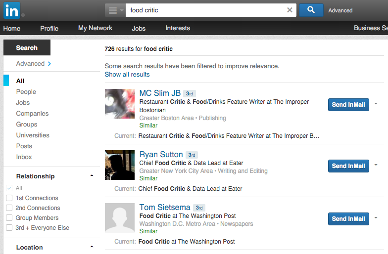 linkedin influencer search