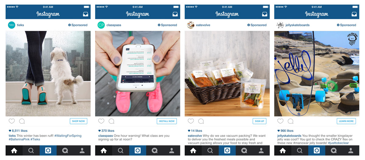 Instagram Ads Call to Action Buttons
