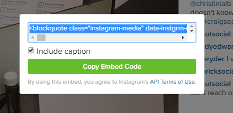 how to embed instagram posts