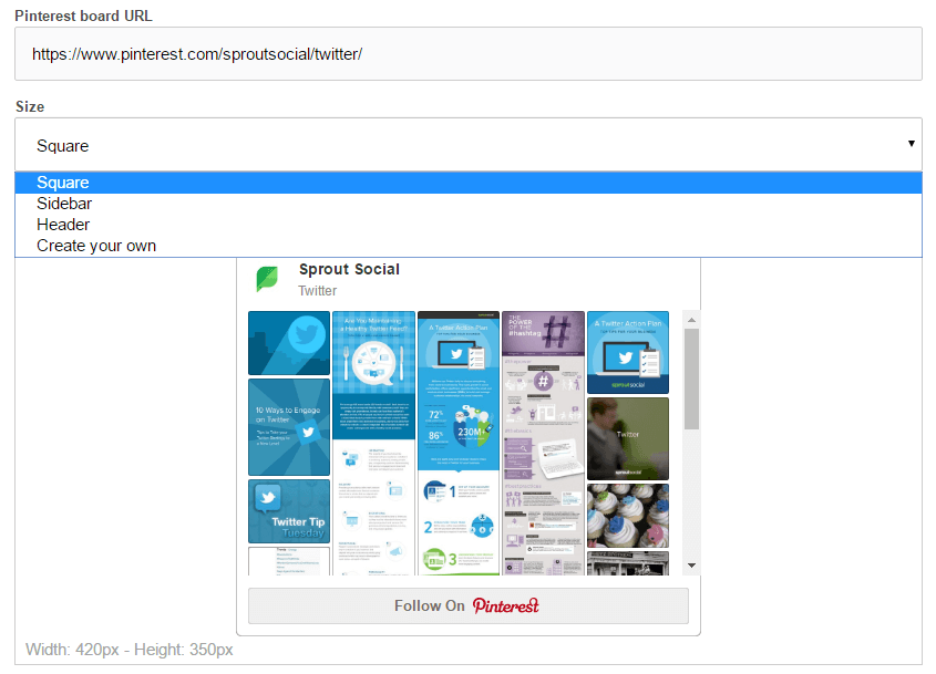 how to embed pinterest boards