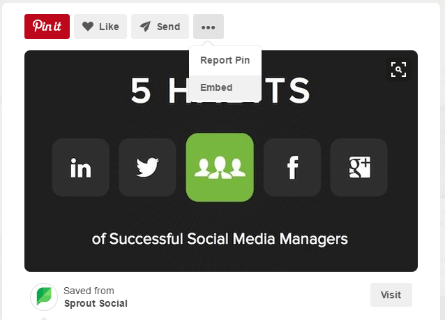 how to embed pinterest pins