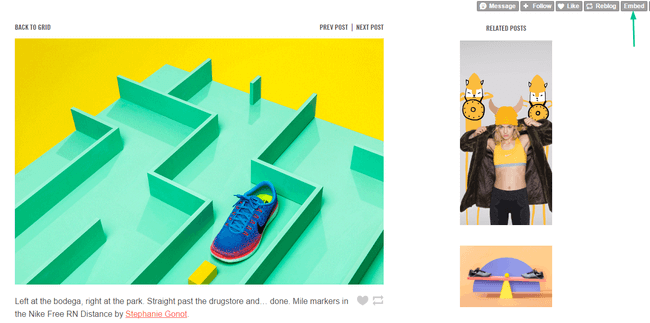 Embed Tumblr Post