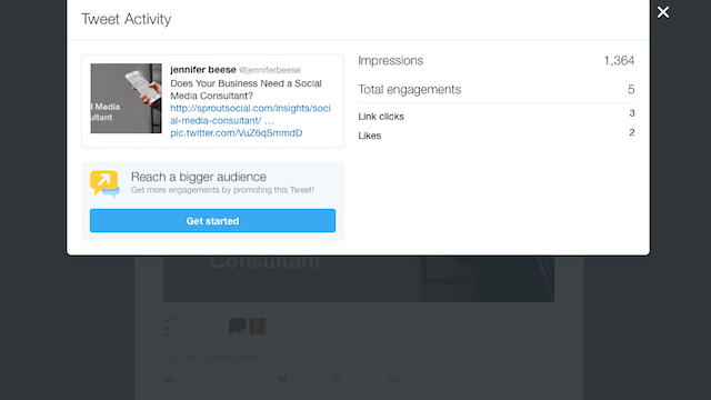 Tweet Activity Expanded