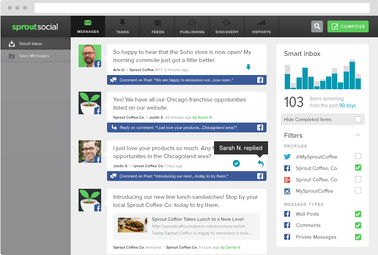 facebook-integrations monitor engage