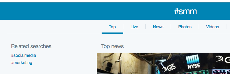 Twitter Suggested Hashtags