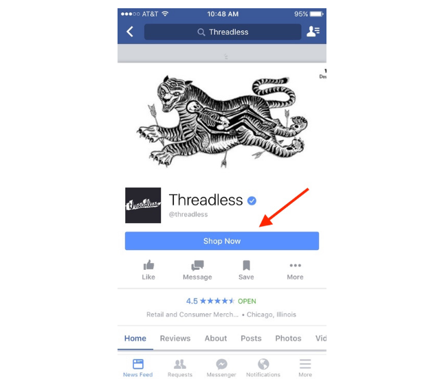 threadless mobile example