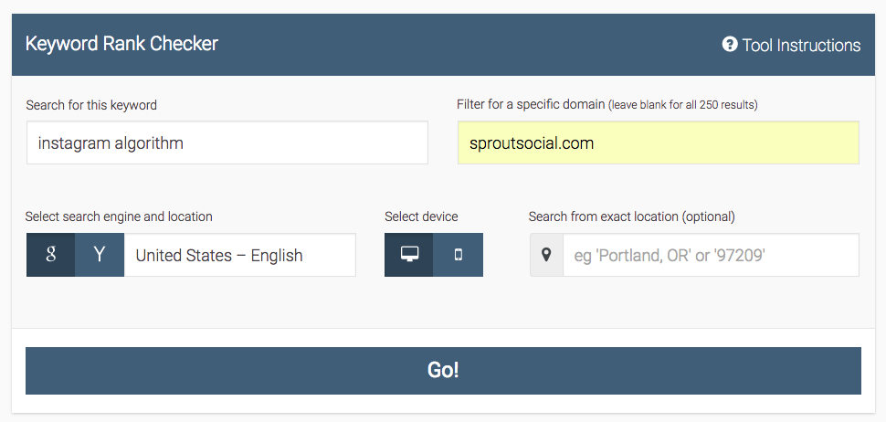SERP Rank Checker Search