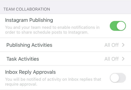 mobile publishing for Instagram