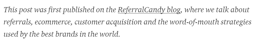 ReferralCandy Medium CTA