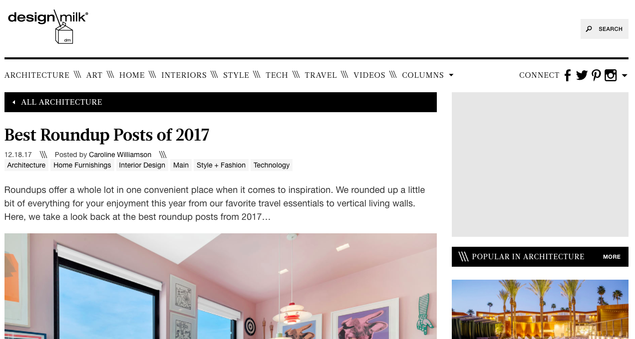 design milk roundup post