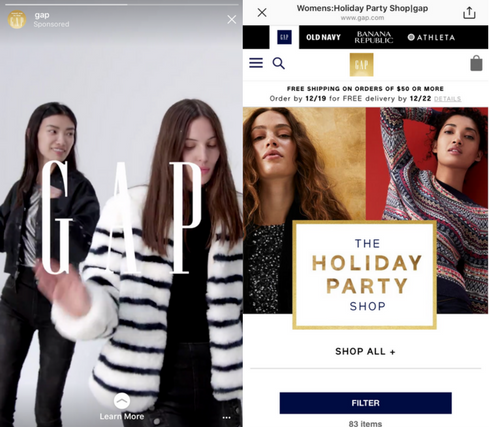 instagram story ads best practices ad examples sprout social clothing advertisement ideas