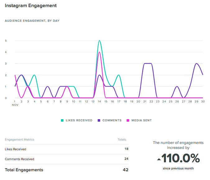 instagram engagement report