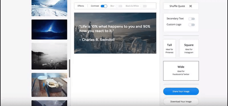 Buffer's Pablo generates images for social media posts