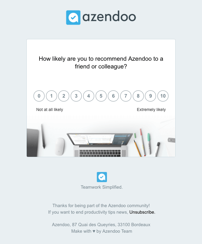 Survey emails can help clue you in on what customers want and expect from you
