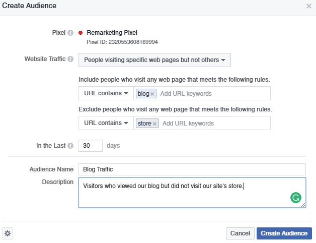 Facebook remarketing can help you reach past customers who haven't interacted with your business recently