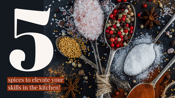 five spices adobe spark template