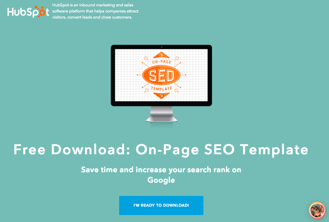 hubspot landing page example