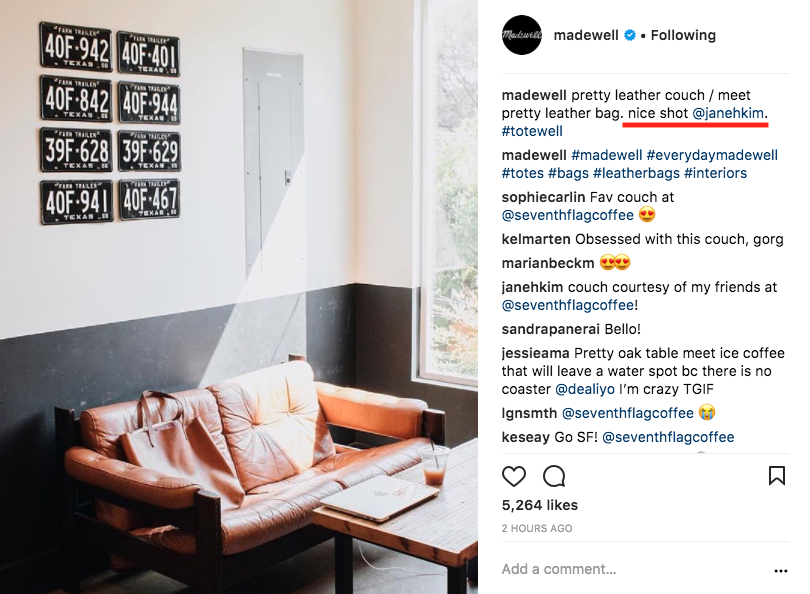 madewell influencer example