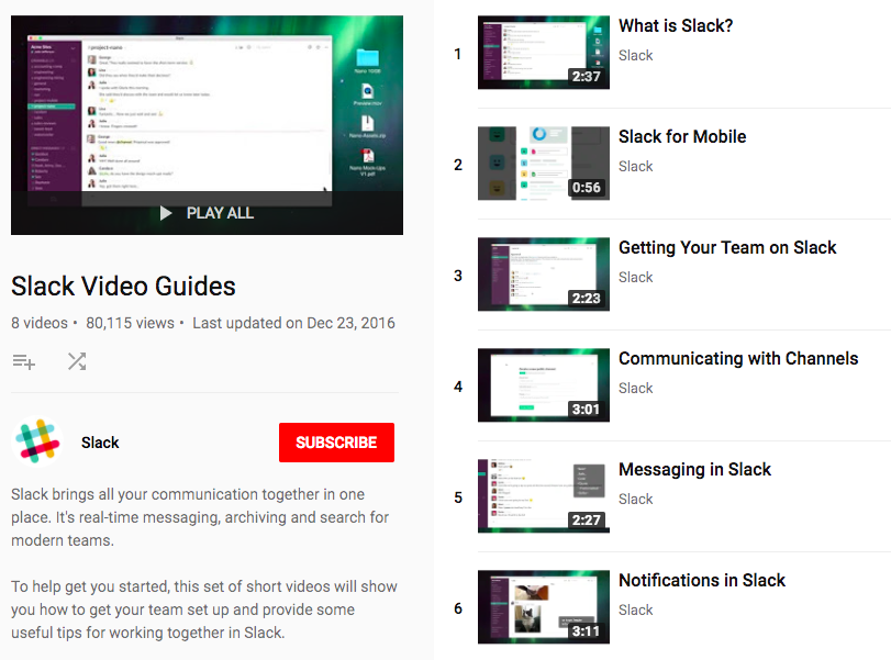 slack tutorials